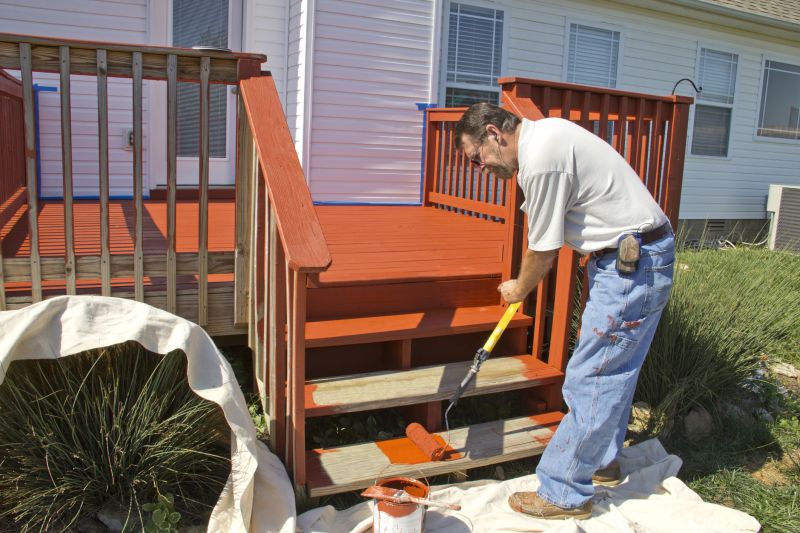 Deck Steps Staining in Waco, TX