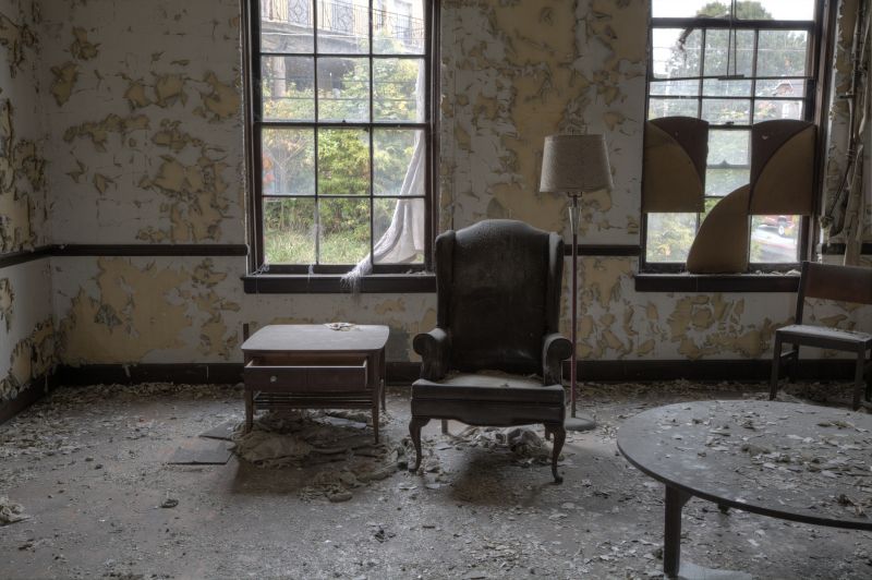 Before Floor Paint Removal